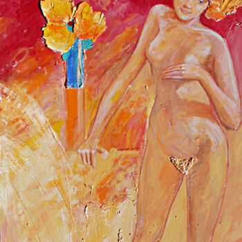 Peinture intitulée "Nude" par Daniel Lanoux, Œuvre d'art originale, Acrylique