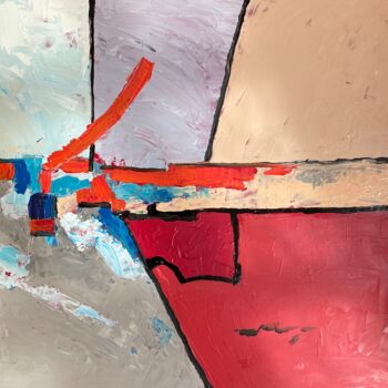 Peinture intitulée "carrement couleur" par Daniel Lanoux, Œuvre d'art originale, Acrylique