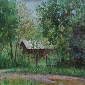 Painting titled "Blossoming May" by Olga Goryunova, Original Artwork, Oil
