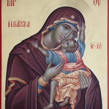 Painting titled "Mother of God Kardi…" by Daniel Neculae, Original Artwork