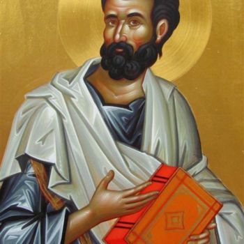 Painting titled "Sf_._Apostol_Timote…" by Daniel Neculae, Original Artwork
