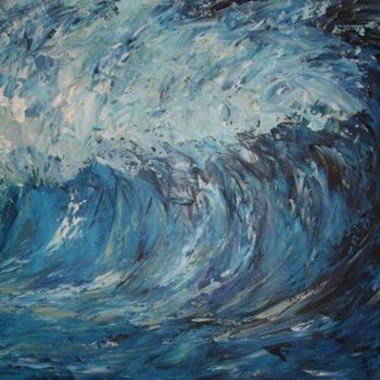 Peinture intitulée "Wave Park" par Danni, Œuvre d'art originale