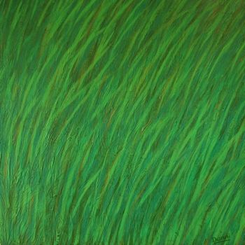 Peinture intitulée "Windgrass" par Danni, Œuvre d'art originale