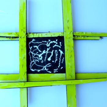 Картина под названием "panspermia-framed-b…" - Mushroombrain, Подлинное произведение искусства