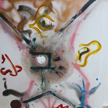 Painting titled "The Five Senses" by Daniel Shorkend, Original Artwork, Acrylic Mounted on Wood Stretcher frame