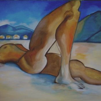Painting titled "OFFRANDE AU SOLEIL-…" by Danou, Original Artwork