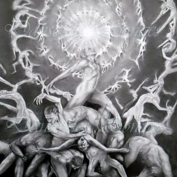 Dessin intitulée "Transcendance" par Danse Des Songes, Œuvre d'art originale, Graphite