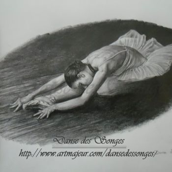 Drawing titled "Danseuse 3" by Danse Des Songes, Original Artwork, Graphite
