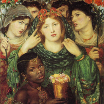Peinture intitulée "La Bien-Aimée" par Dante Gabriel Rossetti, Œuvre d'art originale, Huile