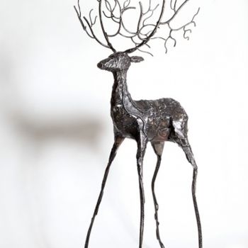 雕塑 标题为“Cerf Moifort” 由Didier Dantras, 原创艺术品, 金属