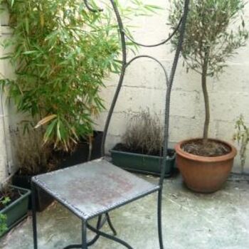 Sculpture intitulée "chaise escargot" par Didier Dantras, Œuvre d'art originale