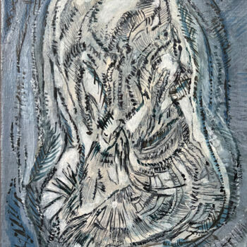 Malarstwo zatytułowany „Zapomniane łuski” autorstwa Danuta Elzbieta Czyzyk, Oryginalna praca, Akryl