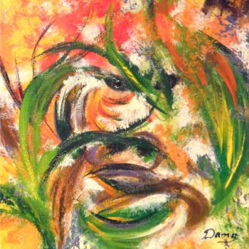 Картина под названием "Jungle 1" - Dany, Подлинное произведение искусства