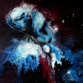 Peinture intitulée "Nébuleuse "Messier"" par Dany, Œuvre d'art originale, Acrylique