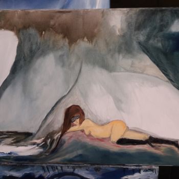 Картина под названием "tornade" - Dany Bouts, Подлинное произведение искусства, Масло