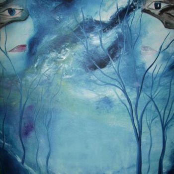 Картина под названием "face a face" - Dany Bouts, Подлинное произведение искусства