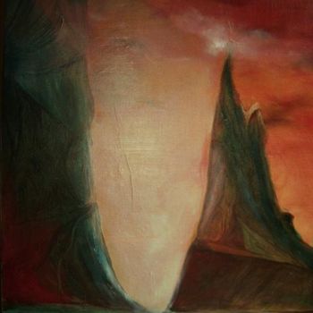 Malerei mit dem Titel "canyonne" von Dany Bouts, Original-Kunstwerk