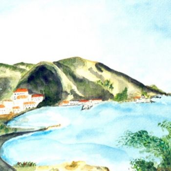 Painting titled "PHILIPPEVILLE stora" by Dany Champeme, Original Artwork, Watercolor
