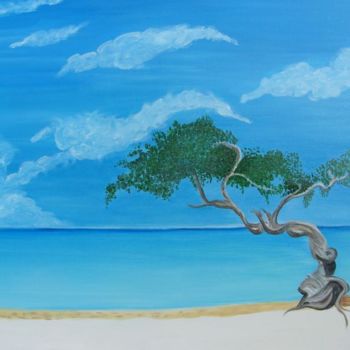 Painting titled "EVASION" by Dany Champeme, Original Artwork, Oil
