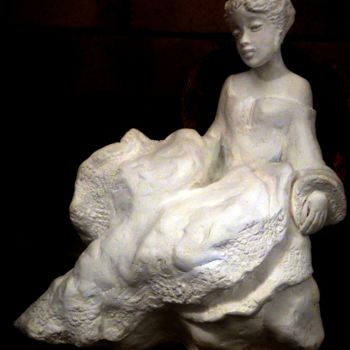 Sculptuur getiteld "Nuage" door Danielle Benotto, Origineel Kunstwerk, Terra cotta