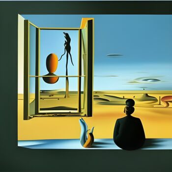 Digital Arts titled "Outside my Window #2" by Danyel Carinzia, Original Artwork, Digital Painting