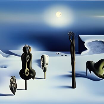 Arte digitale intitolato "Solstizio D'Inverno" da Danyel Carinzia, Opera d'arte originale, Pittura digitale