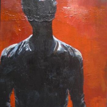Картина под названием "#84 - Romain" - Dany Mangion, Подлинное произведение искусства, Акрил