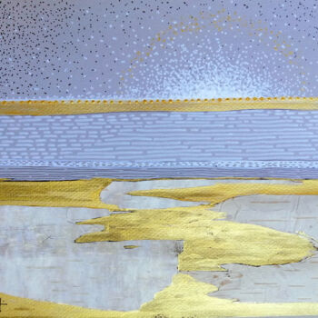 Dessin intitulée "Lagune" par Dany Masson, Œuvre d'art originale, Encre Monté sur Carton