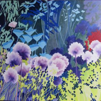Pintura titulada "ail violet" por Dany Masson, Obra de arte original