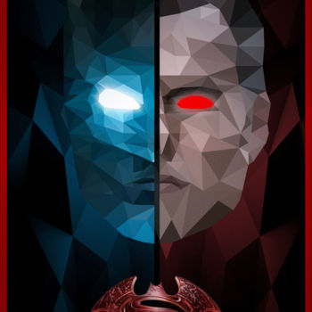 Arts numériques intitulée "batman-vs-superman-…" par David Djanbaz, Œuvre d'art originale, Photo montage