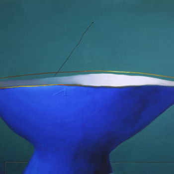 "Blue Cup" başlıklı Baskıresim George Darash tarafından, Orijinal sanat, Mürekkep