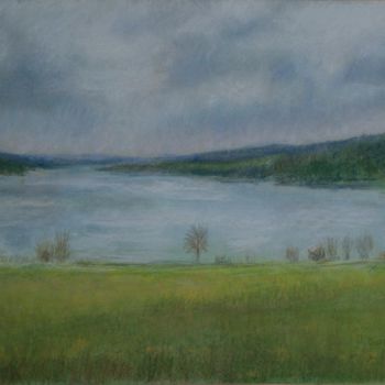 Drawing titled "Lac de Saint-Point…" by Jacqueline Dardel-Kormann, Original Artwork