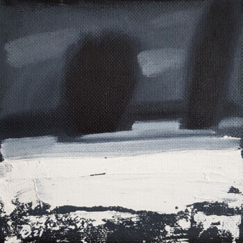 Pintura intitulada "The winter road" por Daria Dubrovskaya, Obras de arte originais, Óleo Montado em Outro painel rígido