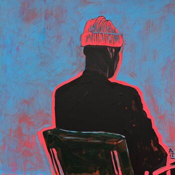 "sitting in the armc…" başlıklı Tablo Daria Ilyukhina tarafından, Orijinal sanat, Akrilik Ahşap Sedye çerçevesi üzerine mont…