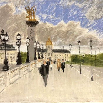 "Pont Alexandre  III" başlıklı Tablo Daria Klimenko tarafından, Orijinal sanat, Pastel