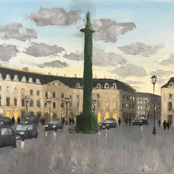 Pintura titulada "Place Vendome de nu…" por Daria Klimenko, Obra de arte original, Oleo