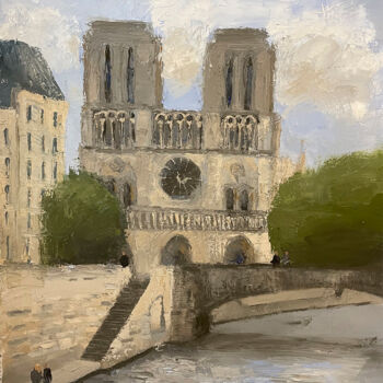 绘画 标题为“Notre-Dame de Paris” 由Daria Klimenko, 原创艺术品, 油