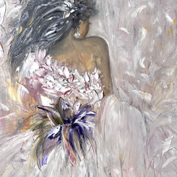 Pittura intitolato "BRIDE" da Daria Sugrobova, Opera d'arte originale, Olio