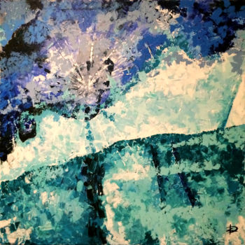 Painting titled "Ice" by Daria Zadorozhnaia, Original Artwork, Acrylic