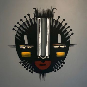 Painting titled "Totem" by Daria Ozhereleva, Original Artwork, Acrylic