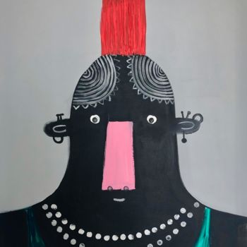 Картина под названием "Iroquois" - Daria Ozhereleva, Подлинное произведение искусства, Акрил