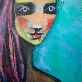 Painting titled "Aimi" by Daria Ozhereleva, Original Artwork, Acrylic