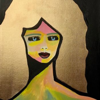 Painting titled "Samantha" by Daria Ozhereleva, Original Artwork, Acrylic