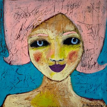 Pittura intitolato "Sophie #ArtistSuppo…" da Daria Ozhereleva, Opera d'arte originale, Acrilico