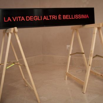 Installation titled "La vita degli altri…" by Dario Agrimi, Original Artwork
