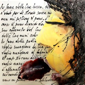 Schilderij getiteld "HO FAME DELLA TUA B…" door Dario Di Franco, Origineel Kunstwerk, Olie