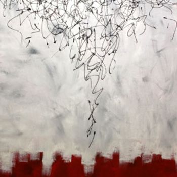Pittura intitolato "ERUZIONE SILENZIOSA…" da Dario Di Franco, Opera d'arte originale, Olio