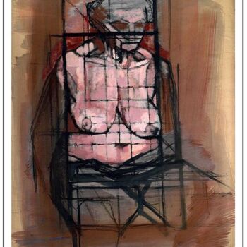 Painting titled "Nude from Academy 2" by Dario Raffaele Orioli, Original Artwork, Acrylic