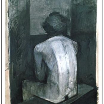 Painting titled "Nude from Academy 4" by Dario Raffaele Orioli, Original Artwork, Acrylic
