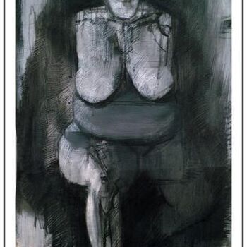 Painting titled "Nude from Academy 5" by Dario Raffaele Orioli, Original Artwork, Acrylic